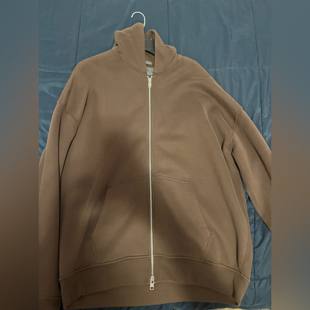 Abercrombie men essential zip up size large